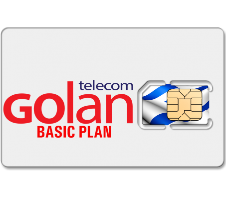 Golan SIM Card Basic Plan For 129 Shekel